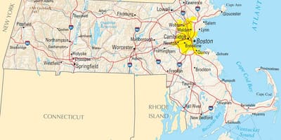 வரைபடம் Boston usa