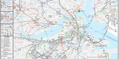 MBTA பஸ் வரைபடம்